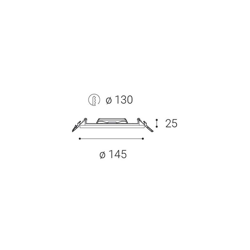 LED2 SLIM-R, S 10W 3000K 2182431