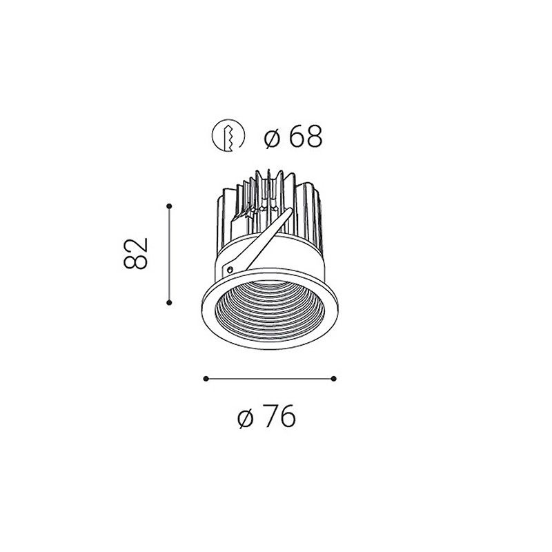 LED2 SPLASH, B 7W 3000K 2111033