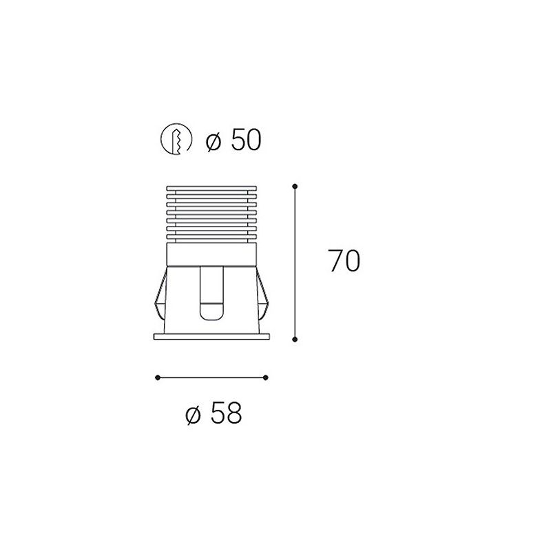 LED2 RAY S, W 6W 3000K 2250231