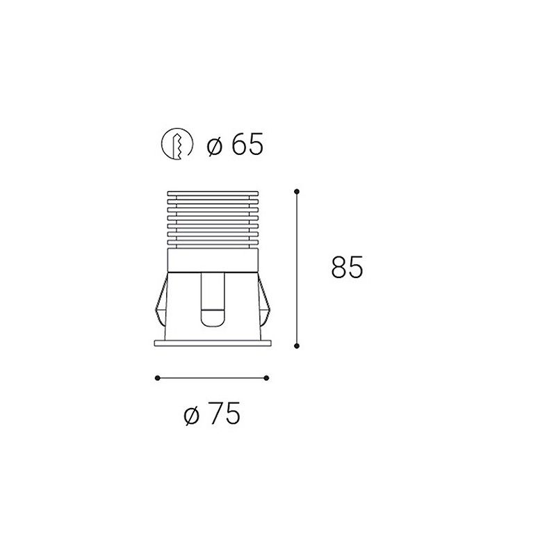 LED2 RAY M, W 10W 3000K 2250331