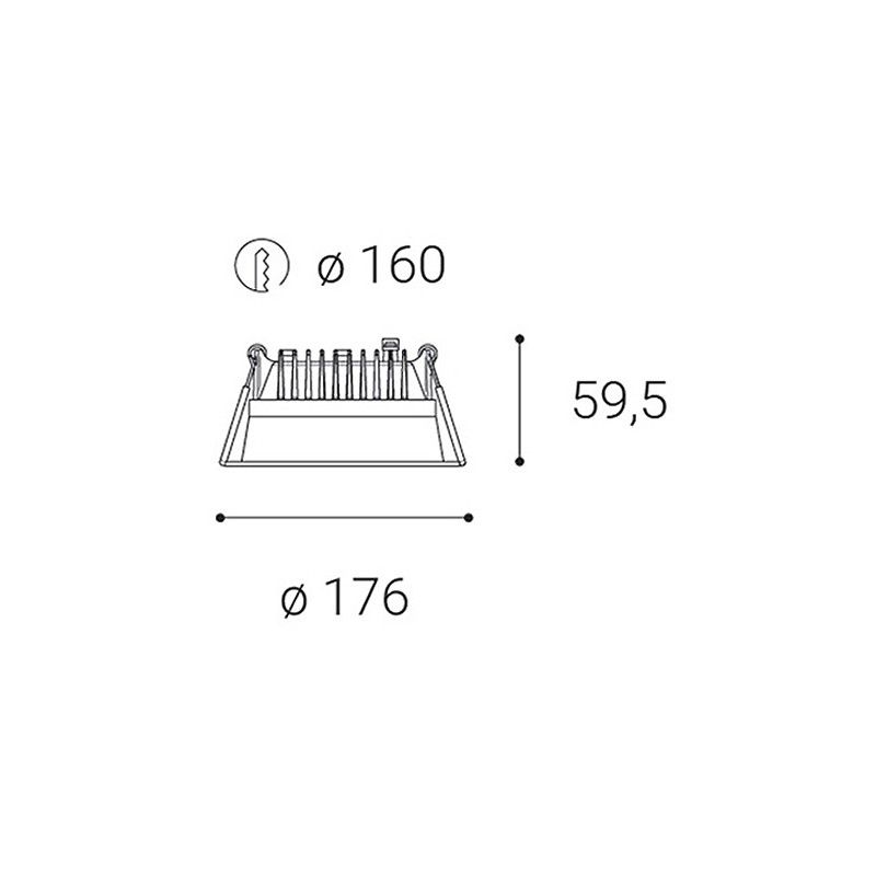 LED2 ZETA M, W 20W 3000K 2250631