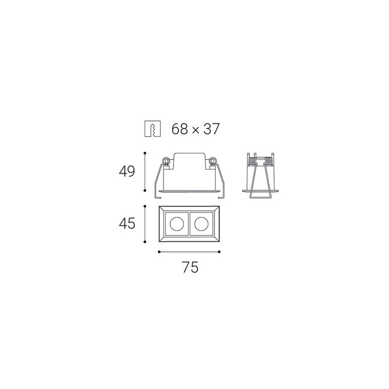 LED2 LINEAR 2, W 4W 3000K 2250831