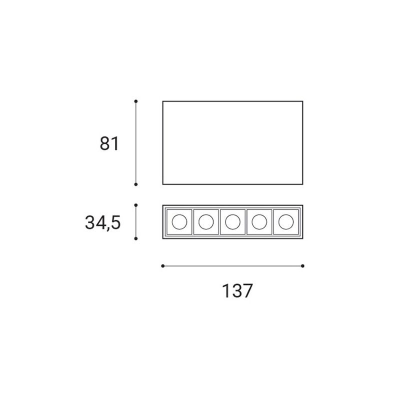 LED2 LINEAR ON 5, W 10W 3000K 1251131