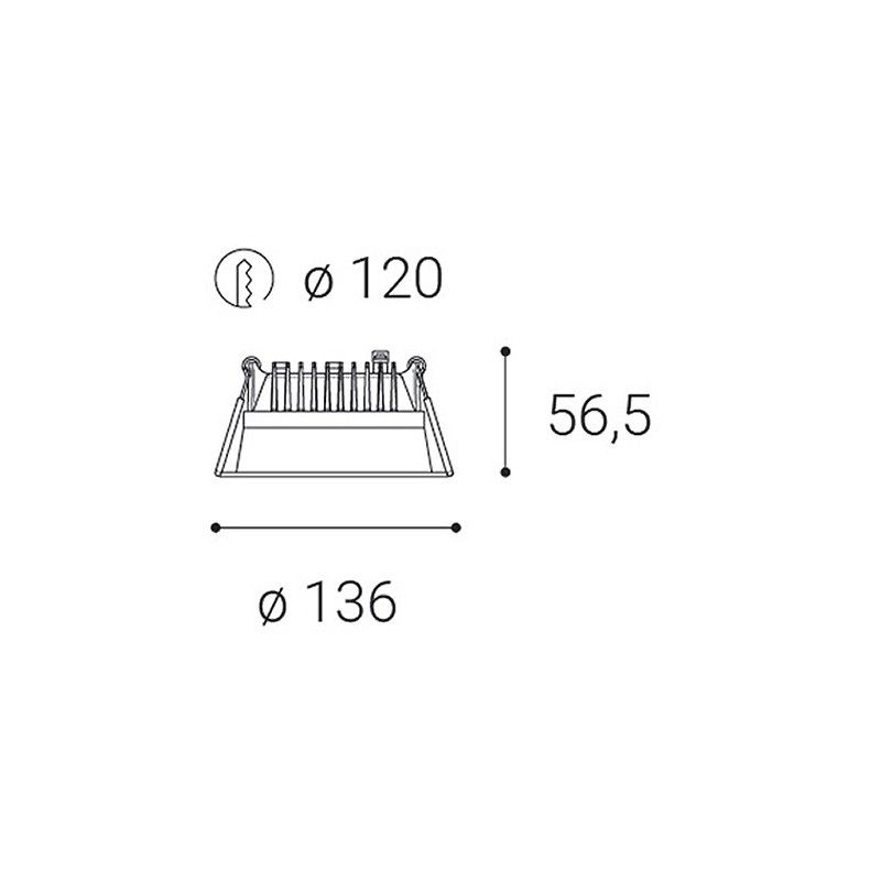 LED2 ZETA S, W 15W 4000K 2250841