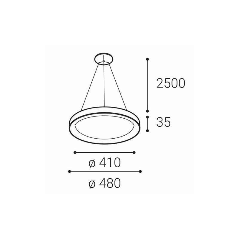 LED2 BELLA SLIM 48 P-Z, W 38W 2CCT 3000K/4000K 3271851