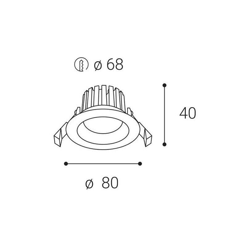 LED2 MAX 1, W 8W 3000K 2231531