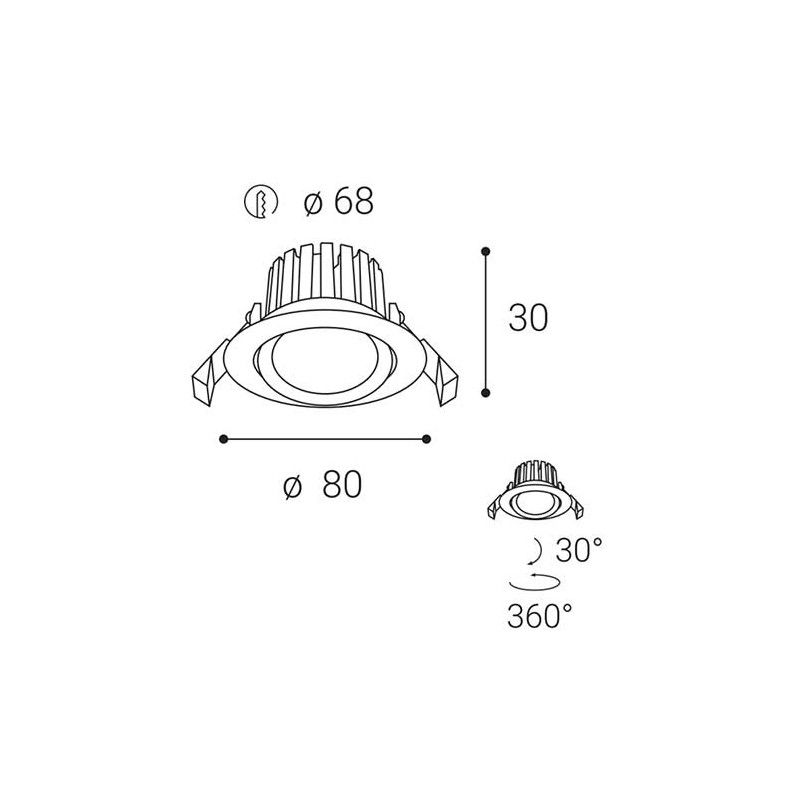 LED2 MAX 2, W 8W 3000K 2231631