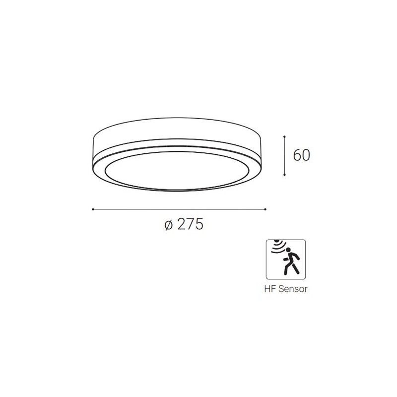 LED2 KERY, B HF 18W 3CCT 3000K/4000K/5700K 5233953