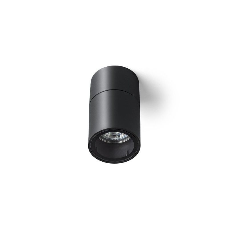 RENDL SORANO stropná čierna plast 230V LED GU10 8W IP44 R13633