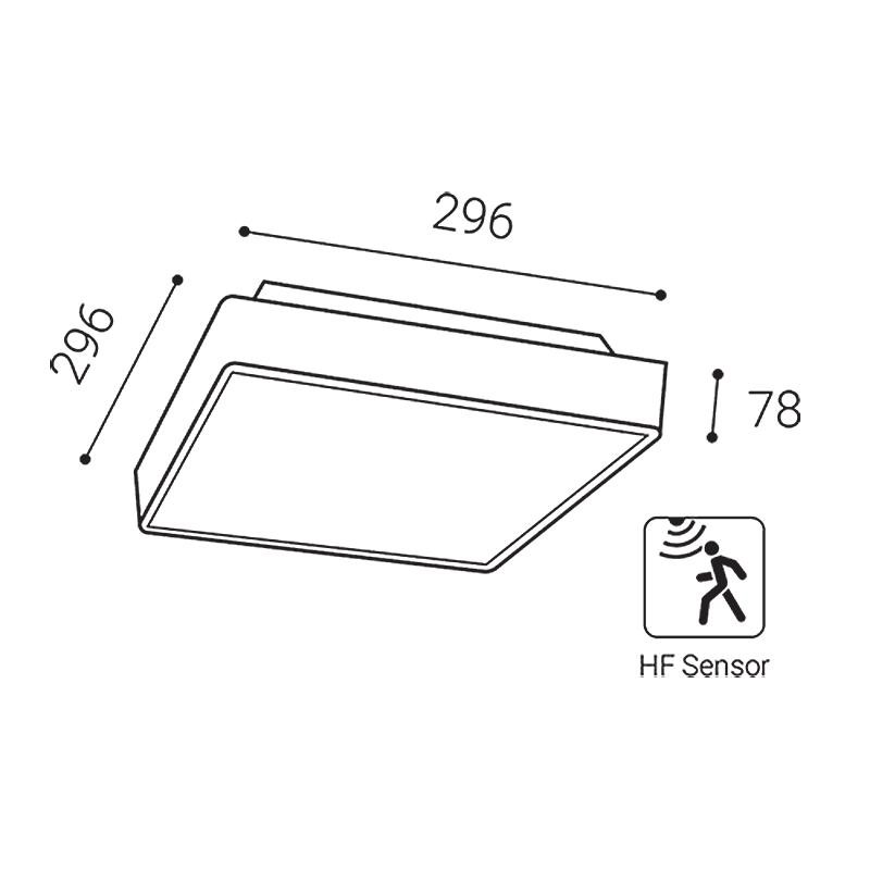 LED2 SOLO, A DALI/PUSH 16W 3CCT 3000K/4000K/6500K 5200254D