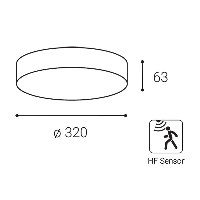 LED2 DRUM, A CASAMBI 3CCT 21W 3000K/4000K/6500K 5200154CS