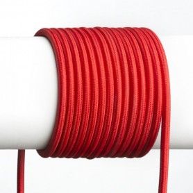 RENDL FIT 3x0,75 1bm textilný kábel červená R12224