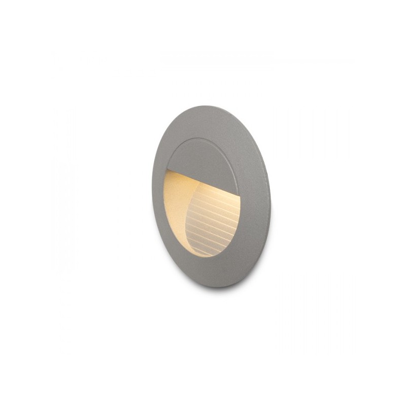 RENDL MARCO 70 zápustná striebornosivá 230V LED 3W IP65 3000K R14143