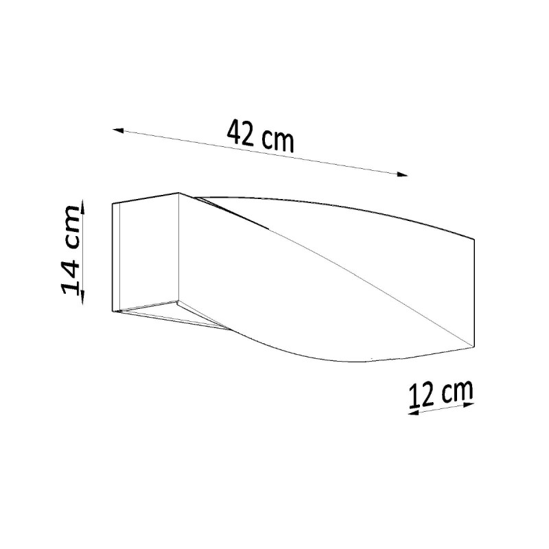 Sollux nástenné keramické svietidlo SIGMA SL.0003