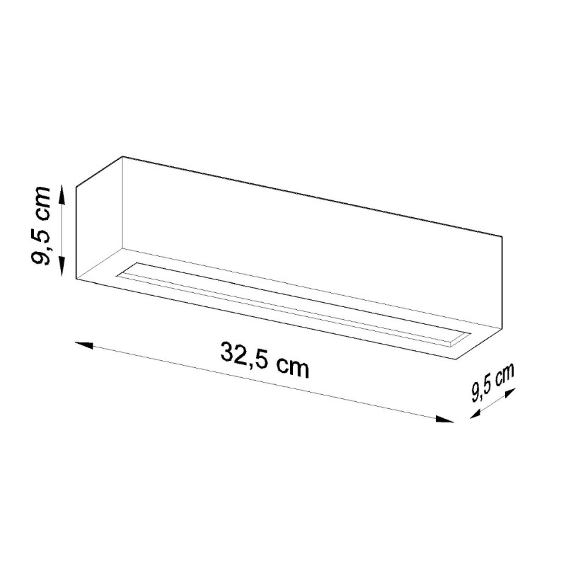 Sollux nástenné keramické svietidlo VEGA SL.0006