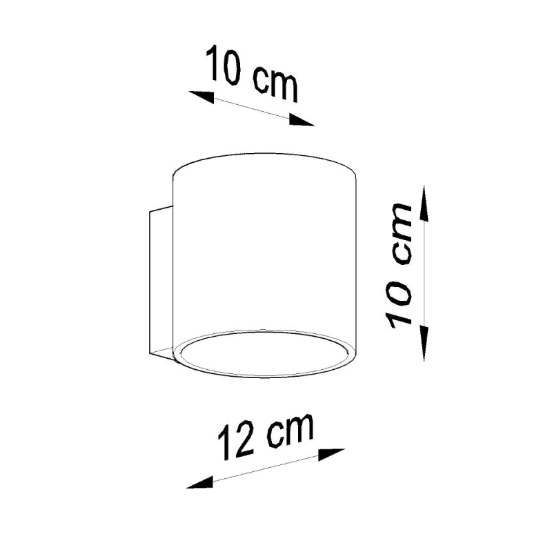 Sollux nástenné svietidlo ORBIS 1 biele SL.0050