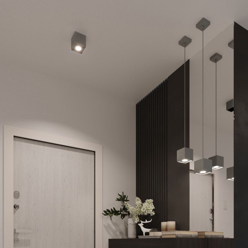Sollux stropné svietidlo prisadené QUAD 2 sivé SL.0064