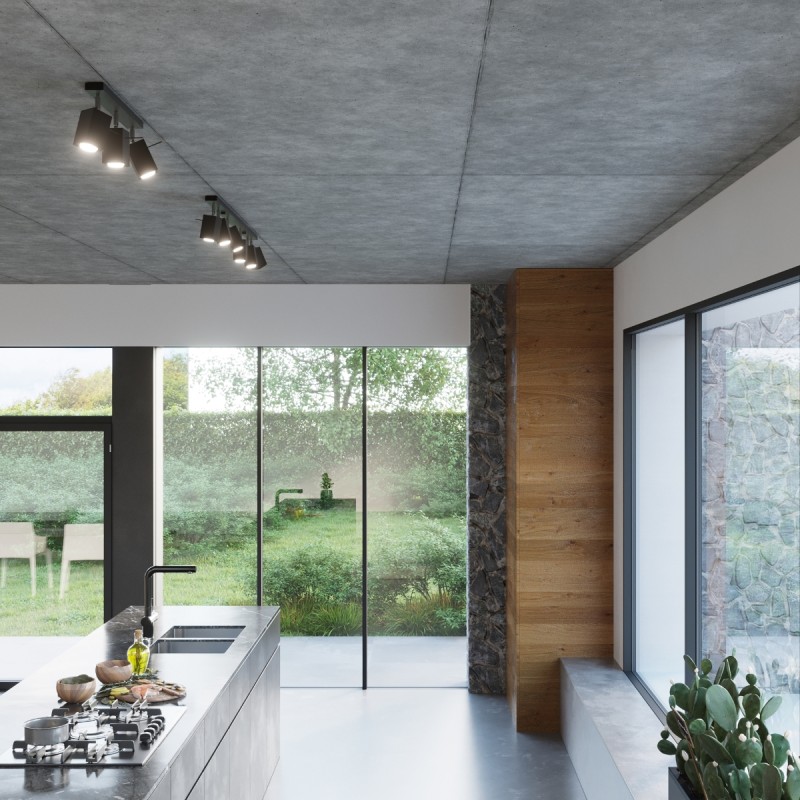 Sollux bodové svietidlo spot MERIDA 4 čierne SL.0102