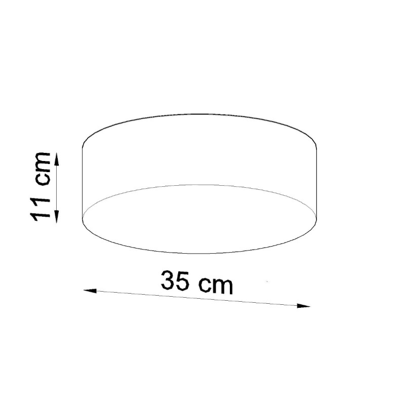 Sollux stropné svietidlo prisadené ARENA 35 sivé SL.0122