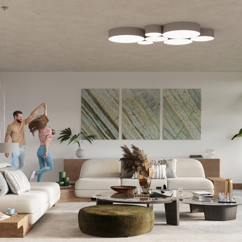 Sollux stropné svietidlo prisadené ARENA 45 sivé SL.0125
