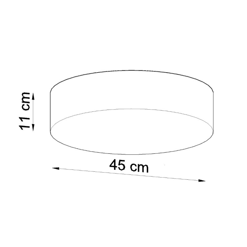 Sollux stropné svietidlo prisadené ARENA 45 biele SL.0126