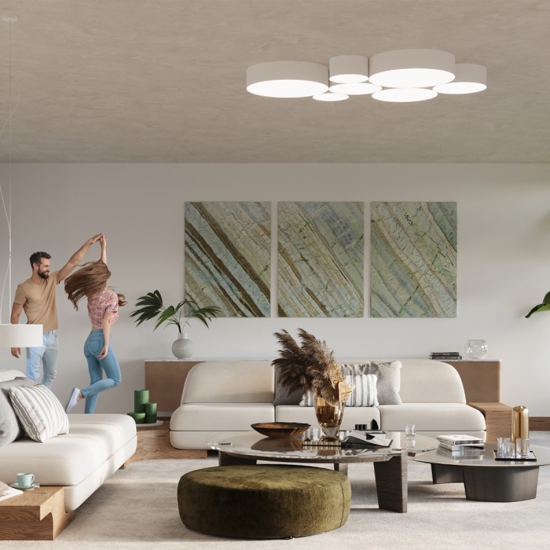 Sollux stropné svietidlo prisadené ARENA 45 biele SL.0126