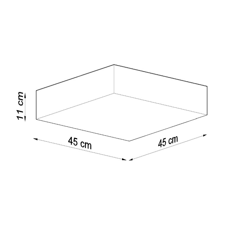 Sollux stropné svietidlo prisadené HORUS 45 sivé SL.0140