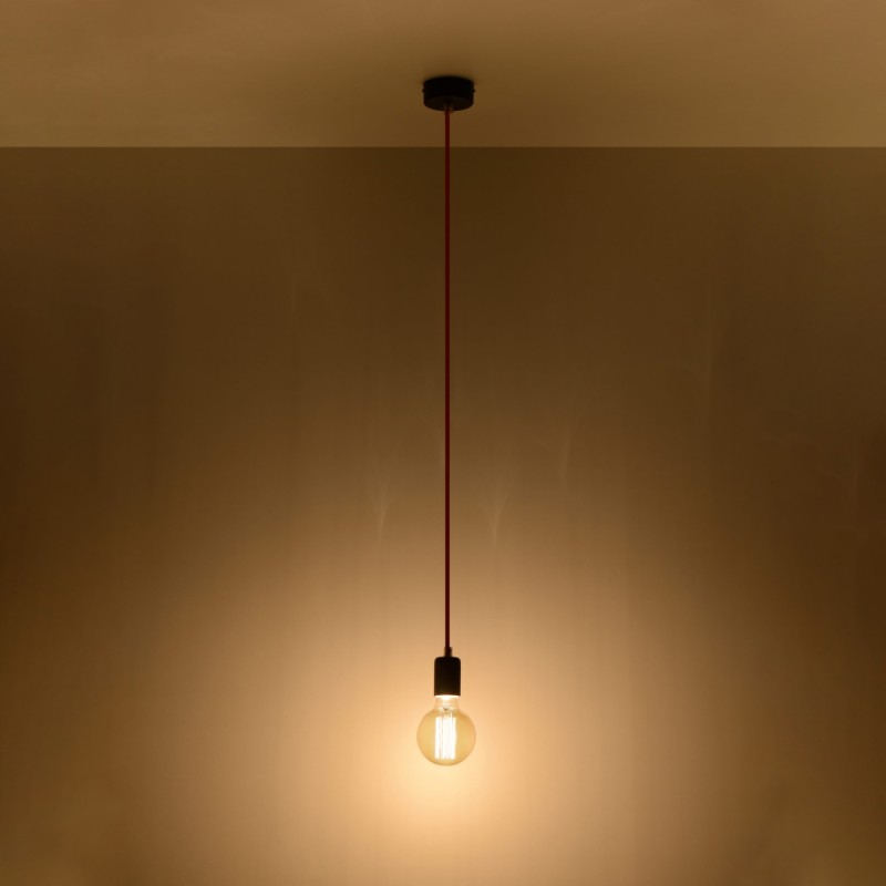 Sollux závesné svietidlo EDISON čierne SL.0152