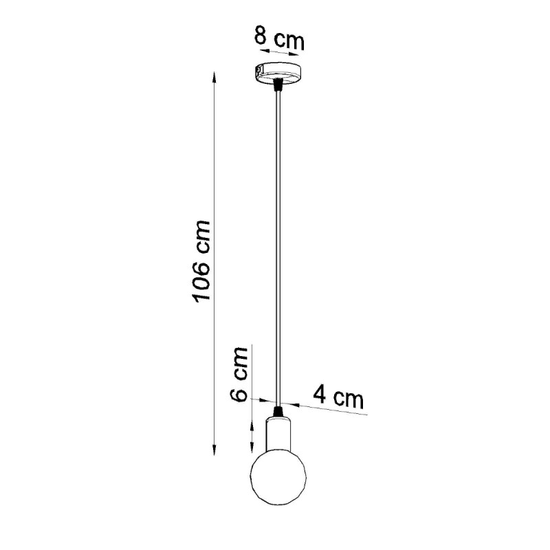 Sollux závesné svietidlo EDISON čierne SL.0152