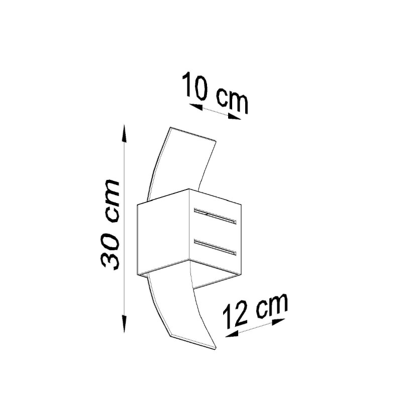 Sollux nástenné svietidlo LORETO biele SL.0203