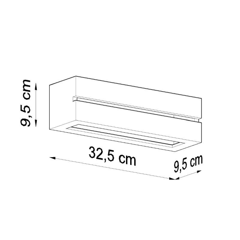 Sollux nástenné keramické svietidlo VEGA LINE SL.0231