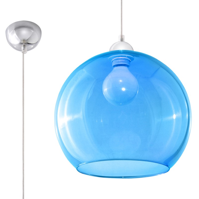 Sollux závesné svietidlo BALL modré SL.0251