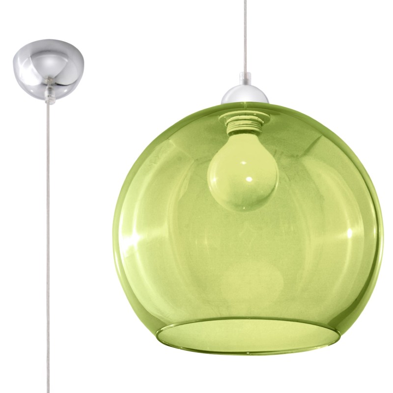 Sollux závesné svietidlo BALL zelené SL.0254