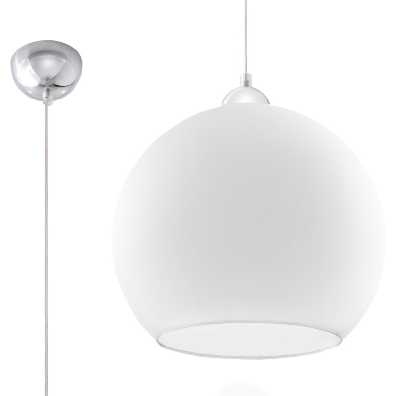 Sollux závesné svietidlo BALL biele SL.0256
