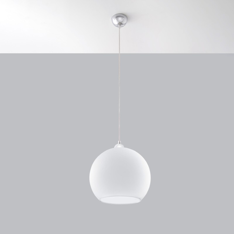 Sollux závesné svietidlo BALL biele SL.0256