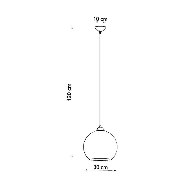 Sollux závesné svietidlo BALL biele SL.0256