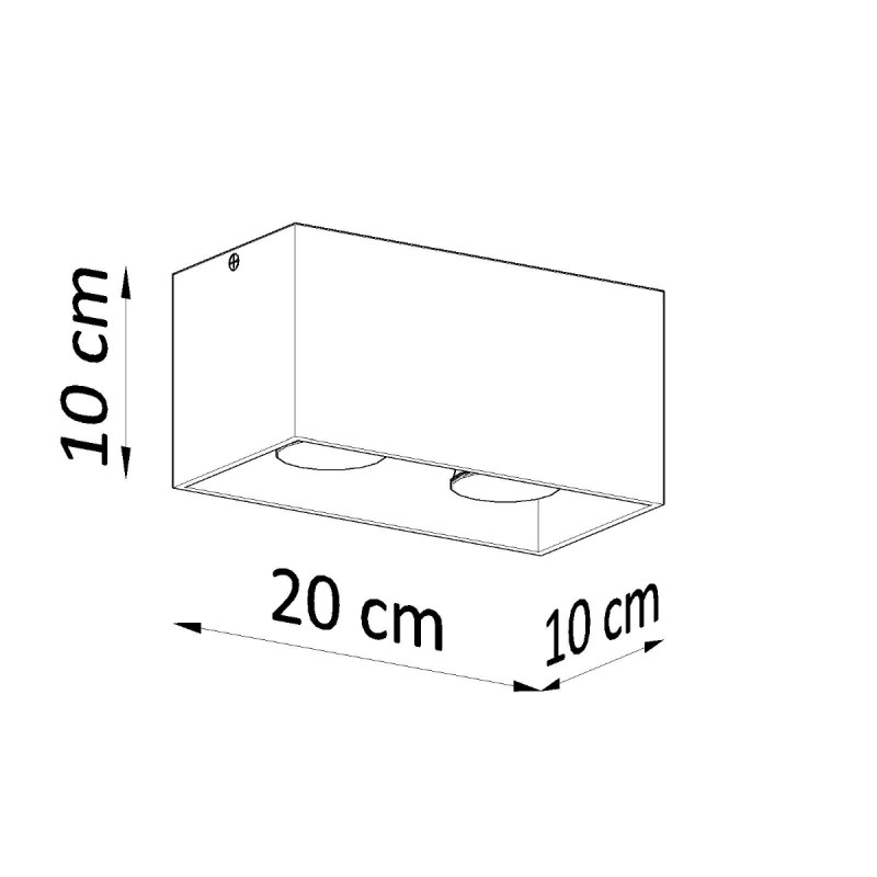 Sollux bodové svietidlo povrchové QUAD sivé SL.0382