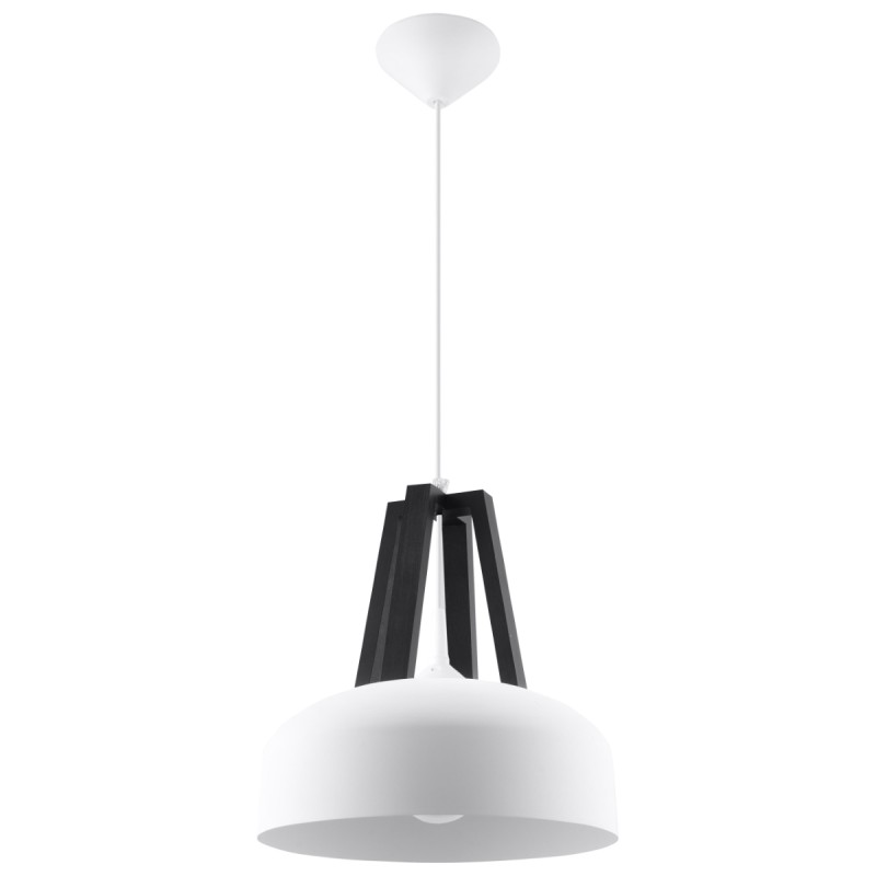 Sollux závesné svietidlo CASCO biele/čierne SL.0387