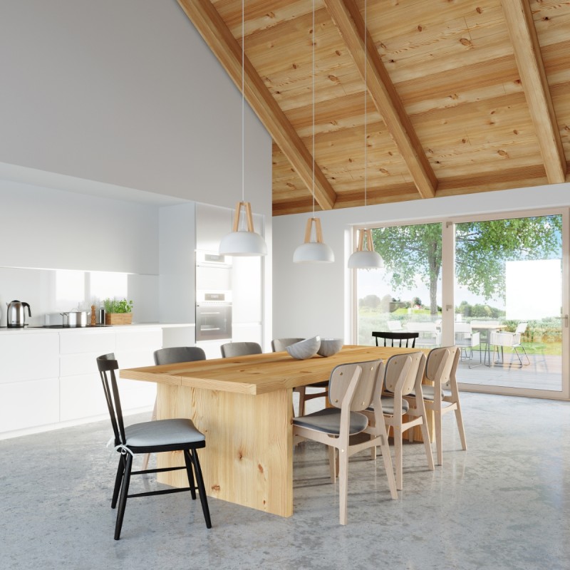 Sollux závesné svietidlo CASCO biele/natural drevo SL.0388