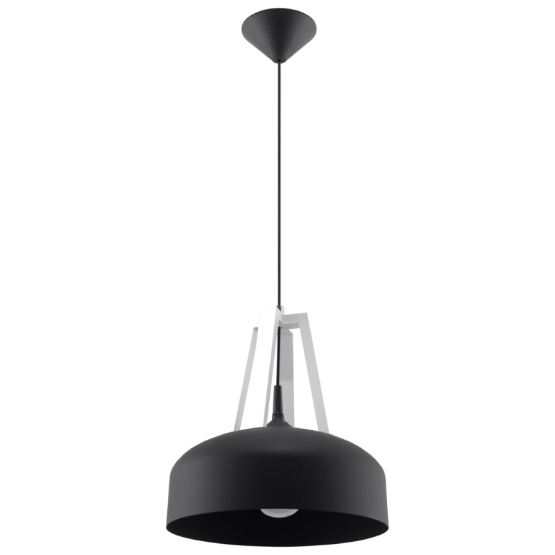 Sollux závesné svietidlo CASCO čierne/biele SL.0389