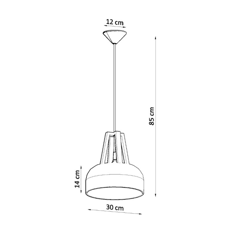 Sollux závesné svietidlo CASCO čierne/biele SL.0389