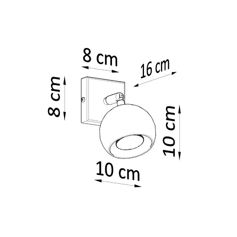Sollux nástenné svietidlo OCULARE biele SL.0437