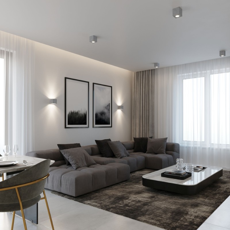 Sollux bodové svietidlo povrchové QUAD beton SL.0489