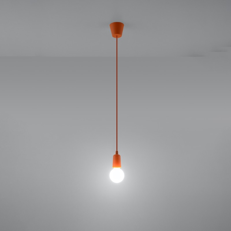 Sollux závesné svietidlo DIEGO 1 oranžové SL.0584