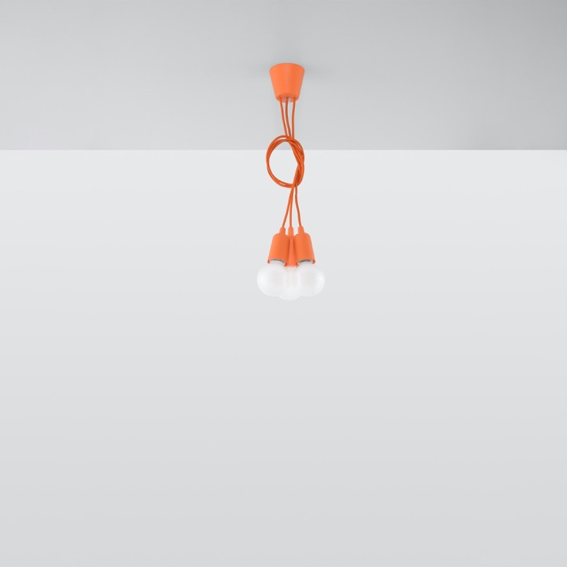 Sollux závesné svietidlo DIEGO 3 orange SL.0585