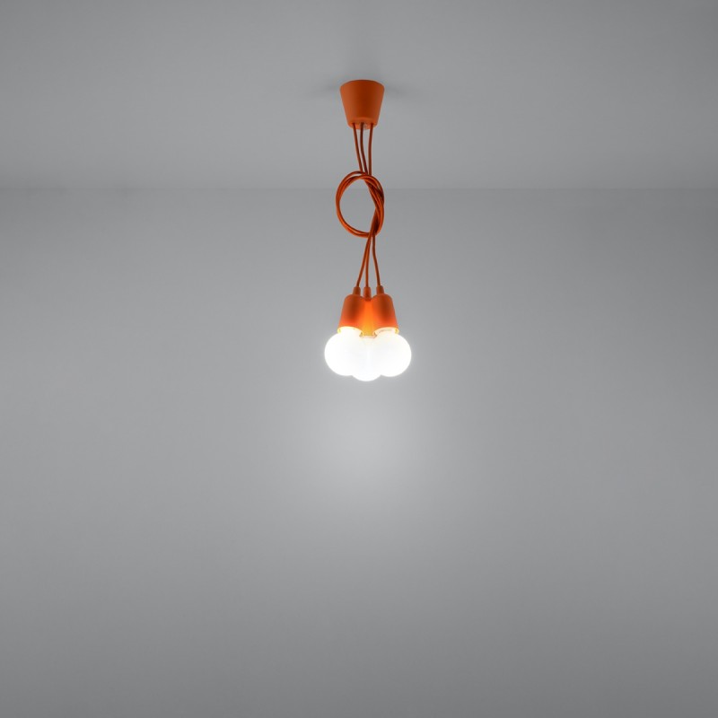 Sollux závesné svietidlo DIEGO 3 orange SL.0585