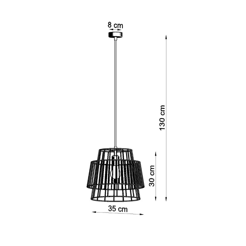 Sollux závesné svietidlo GATE biele SL.0662