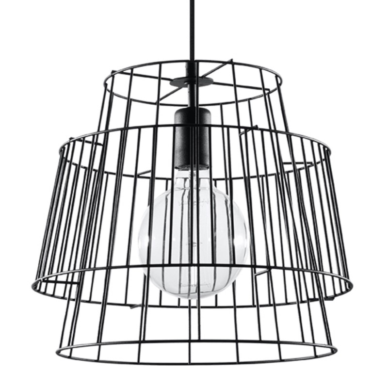 Sollux závesné svietidlo GATE čierne SL.0663