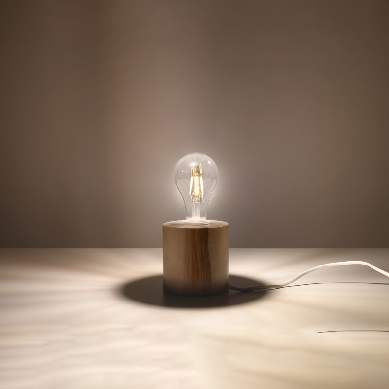 Sollux stolná lampa SALGADO drevo SL.0674