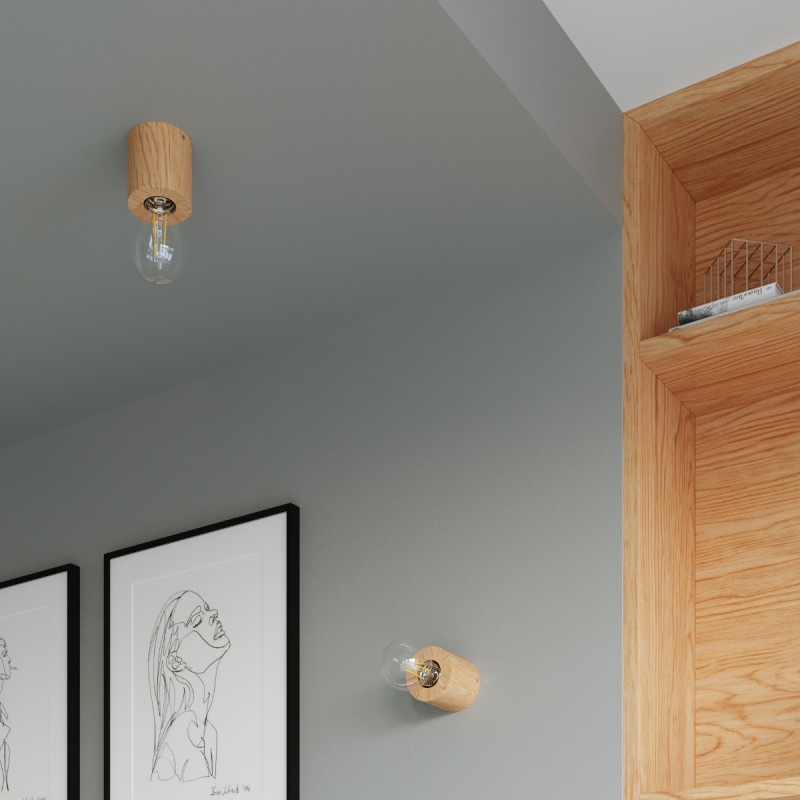 Sollux stolná lampa SALGADO drevo SL.0674